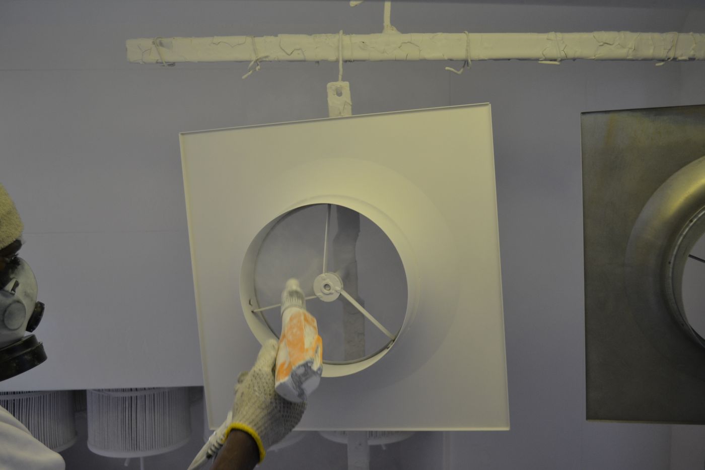 Powder coating process